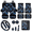 Dragonflies, variant on Dragonfly Floral Print 17 Pieces Car Interior Cover Sets for Women, Comfortable Car Cup Coaster with Easy Disassemble Car Cup Holder Mat for Cars Interior