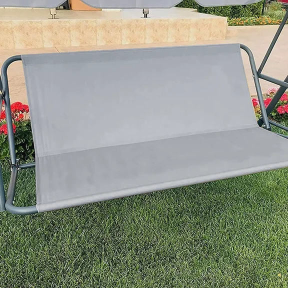 Xiao Hua  2/3 waterproof swing chair replacement bench, courtyard outdoor waterproof and UV resistant swing furniture set, gray, 54.3 x 19.68 * 19.68 inches