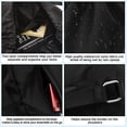 thumbnail image 4 of Mochila impermeable con cordón, bolsa deportiva con cordón de gran capacidad, bolsa deportiva impermeable con cordón y bolsillo con cremallera, bolsa de gimnasio para yoga, ciclismo,, 4 of 5