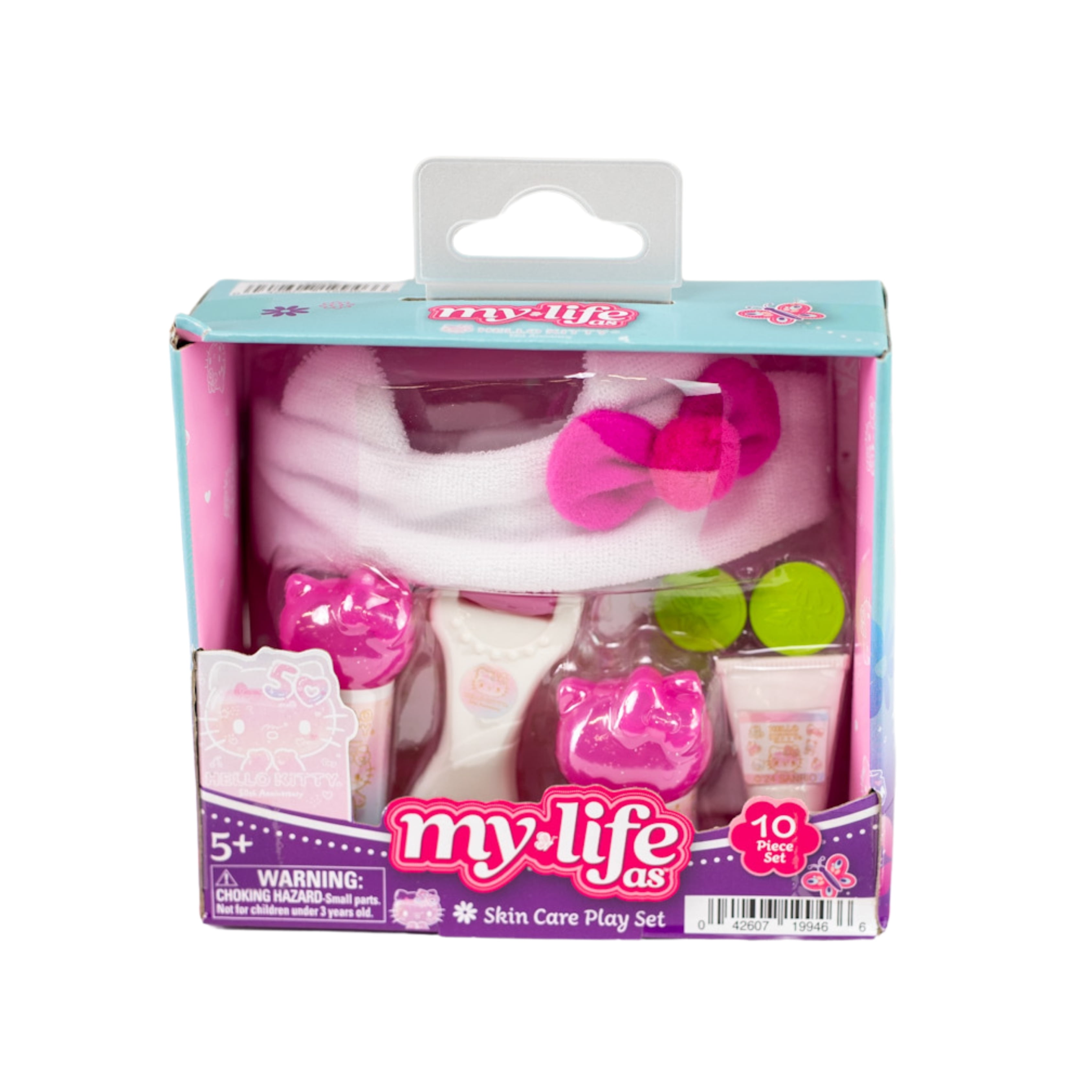 My Life As Hello Kitty Spa Play Set for 18" Dolls, 50th Anniversary, Multicolor, 10 Piece Set