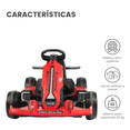 thumbnail image 3 of Montable Eléctrico The Baby Shop - go kart electrico, control remoto, 12v, luz, sonido,bluetooth Rojo -, 3 of 7