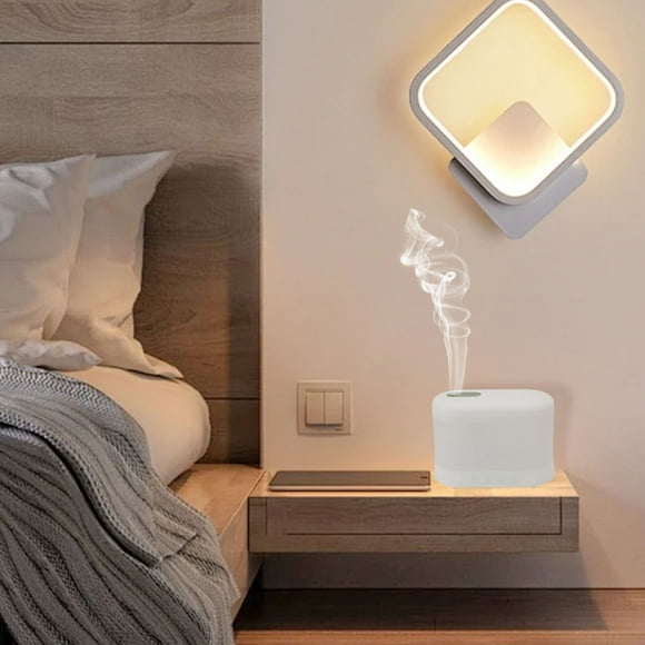 Desktop Humidifier Small Office Bedroom Table Top Silent Aromatherapy Light 1.8L Water Tank Intelligent Timed