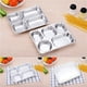 thumbnail image 3 of Cantimplora para estudiantes de cinco compartimentos y cuatro compartimentos con tapa de acero inoxidable 304, plato de comida rápida para niños, lonchera, 3 of 3