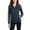 Dress Blue Navy/ Grey Steel, variant on JustBlanks Womens Active Colorblock Soft Shell Jacket with Water Resistant Fabric