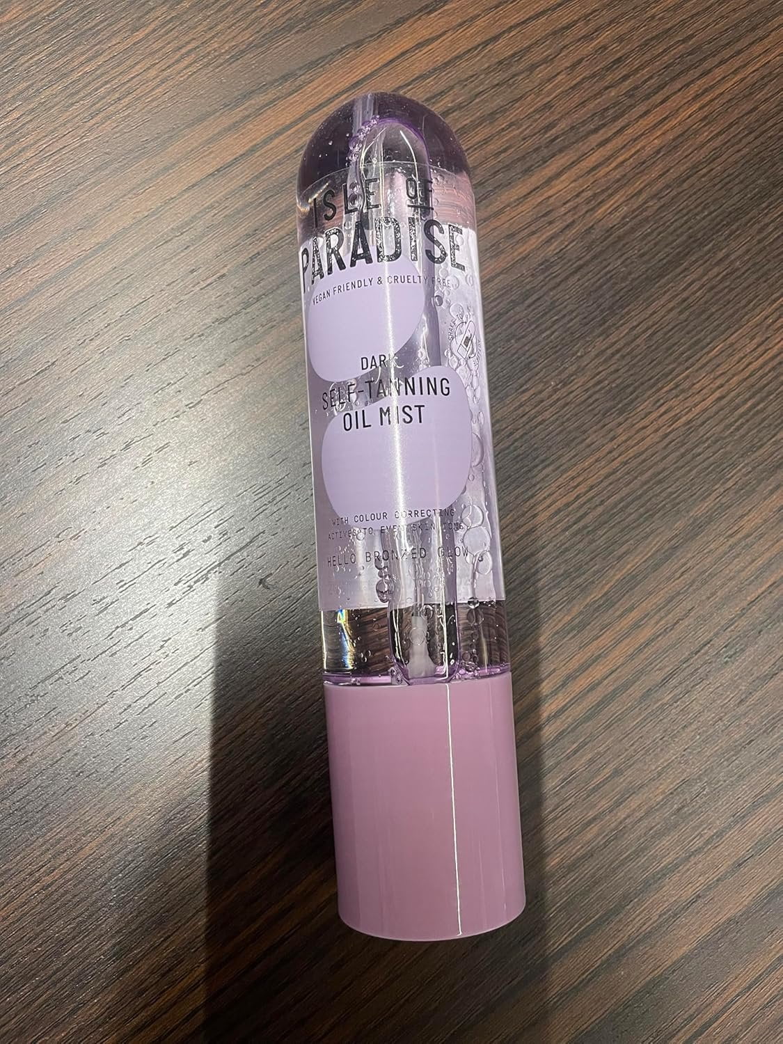 Isle of Paradise Self Tanning Oil Mist - Color Correcting Self Tan Spray, Vegan, Cruelty Free, 6.76 Fl Oz