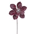 thumbnail image 1 of Planta artificial Vickerman con tallo de magnolia, color burdeos, 58 cm, paquete de 3, 1 of 1
