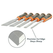 Buck Bros. 74750 5 Piece Comfort Grip Wood Chisel Set