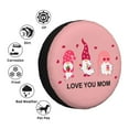 thumbnail image 4 of Yiaed Love You Mom Print Tire Wheel Cover, Waterproof Spare Tire Cover Fit for Jeep, Truck,Trailer, RV, SUV, Camper and Most Vehicle-14 inch, 4 of 6