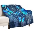 thumbnail image 3 of Butterfly Blanket Dream Catcher Butterfly Throw Blanket Gifts for Dream Catcher Lovers Blue Butterfly Dream Catcher Blanket Gifts for Girls Kids Women Soft Warm Cozy Flannel Blanket 50"x60", 3 of 6