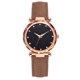 thumbnail image 1 of XR3383 Reloj de cuarzo con personalidad de lujo Reloj informal Regalos de cadena de moda (marrón), 1 of 1