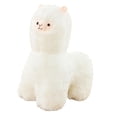 thumbnail image 3 of Cojín de peluche de alpaca, llama, para festivales y aniversarios. 50cm blanco, 3 of 9