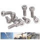 thumbnail image 5 of Tornillos de Cabeza Hueca Hexagonal de 100 Piezas Tornillos de Cabeza Hueca Hexagonal de Acero Galvanizado Sujetadores Industriales M4x07mm ANGGREK  Otros, 5 of 8