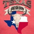 thumbnail image 3 of CafePress - Bull Skull Born Texas T Shirt - Womens Tri-blend T-Shirt, 3 of 4
