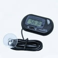 thumbnail image 3 of HEVIRGO Aquarium Fish Reptile Tank Waterproof Sucker Digital Thermometer with Probe Yellow ABS, 3 of 8