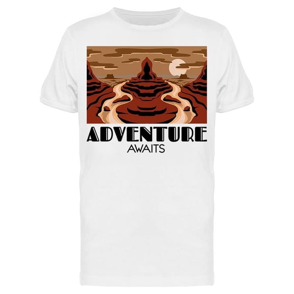 Adventure Awaits Desert Tee Men's -Image by Shutterstock