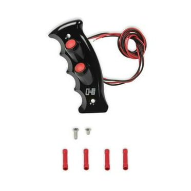 Hurst 1539004, Shifter Handle - Pistol Grip Plate Billet  Black Performance