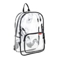 thumbnail image 6 of Eastsport Unisex 16" Success Clear Backpack, Black, 6 of 7