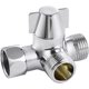 thumbnail image 3 of 2024 Solid Brass 3 Way Valve, 3 Way Diverter Valve Switch, 3 Way Shower Diverter Valve, G1/2" T-adapter, 3 of 4