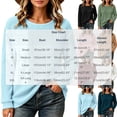thumbnail image 5 of Women’s Waffle Knit Long Sleeve Shirts, Crew Neck Pullover Sweater Tops, Casual Loose Fit Lightweight Knit Tops for Fall Winter Spring, 5 of 5
