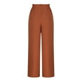 thumbnail image 6 of Annhoo Womens Casual Pants Drawstring Elastic Waist Wide Leg Trousers with Pockets Trendy Loose Business Comfy Bottoms, 6 of 7