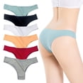 thumbnail image 2 of Ropa interior de algodón para mujer, pantalones largos, tanga sexy de cintura baja en forma de T para niña, buena elasticidad, 2 of 6