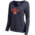 thumbnail image 2 of Women's Navy Auburn Tigers Freehand Long Sleeve T-Shirt, 2 of 3