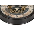 thumbnail image 3 of Wall Clocks Clocks, 20" Round, Gear Mechanism, Wall Clock, Brown, Transitional,Table Clocks, 3 of 4