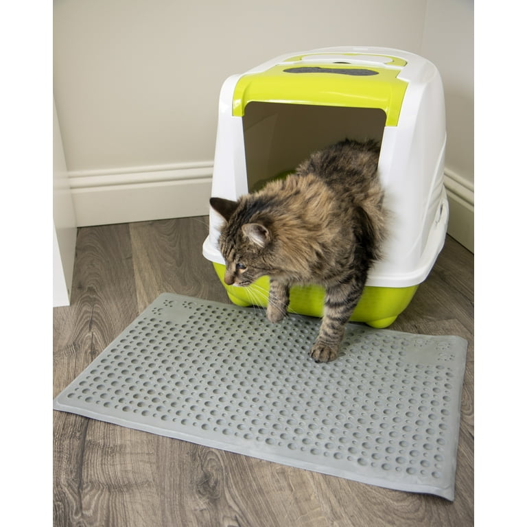PrimePets Cat Litter Trapping Mat, Waterproof Kitty Litter Trapper Pad,  24x15 in
