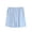 Blue, variant on Womens Cotton Knit Ruffle Hem Shorts with Pockets Elastic Waist Casual Lounge Beach Bottoms Light Blue,Size XL