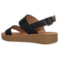 thumbnail image 3 of Soda Shoes Women Sandals Ankle Strap Buckled Flatform Wedge Flat Heel REMUS-S Black 5.5, 3 of 4