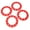 Rouge, variante sur 6 Pouces ATV Roue Garniture Moyeu Décor Pneus en Plastique Décoration Garde-Jante Universel pour Kart ATV