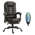 thumbnail image 2 of Vinsetto 7-Point Vibrating Massage Office Chair with High Back Brown, 2 of 9