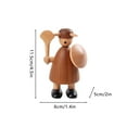 thumbnail image 3 of Heliisoer Artlovin Miniature Wooden Puppet For Home Statue, 3 of 9