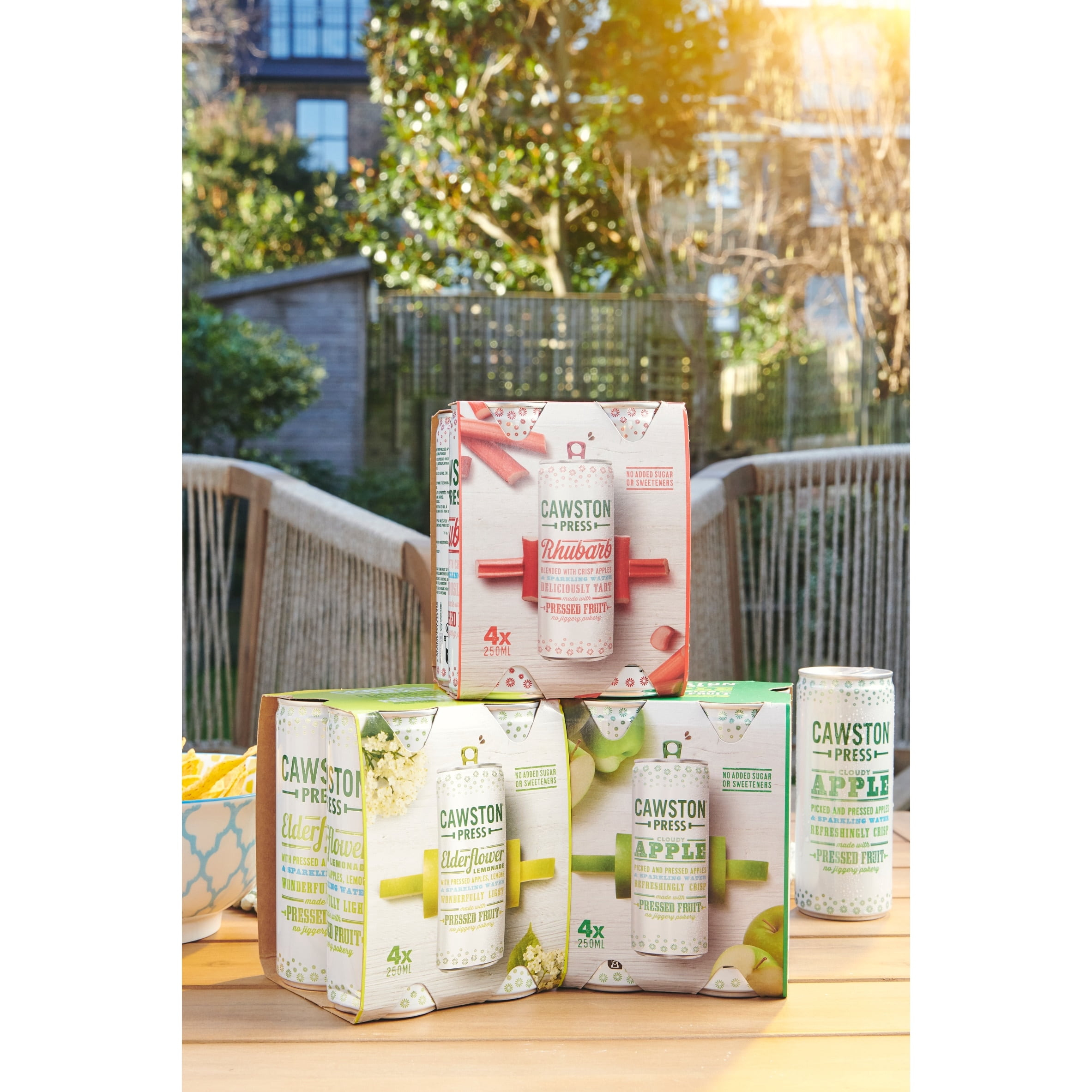 Cawston Press Elderflower Lemonade 4 x 250ml, Imported from Britain