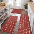 thumbnail image 2 of Red Christmas Tree Pattern Kitchen Rugs Sets Of 3,Kitchen Runner Rugs Non Skid Washable,Decorative Kitchen Floor Mats for Kitchen,Sink,Laundry,17"x30"+ 17"x47" + 17"x59", 2 of 6