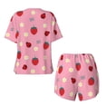 thumbnail image 5 of Picia Strawberry and Ladybugs Pajamas Sets for Women Soft Short-Sleeved Pjs with Lounge Shorts Two Piece Sleepwear-X-Large, 5 of 9