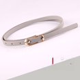 thumbnail image 2 of Multicolor Decorative Dress with Sweater Belt Women's All-match Pin Buckle PU Small Belt Style Belt, 2 of 6