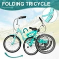 thumbnail image 6 of Lilypelle Adult Folding Tricycle with Low Step Through,20/24/26 inch 3 Wheel 7-Speed Foldable Cruiser Bike Trike with Cargo Basket for Women, Men, Seniors, 6 of 10
