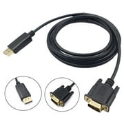 1.8M DP to Vga Cable Adapter Computer Notebook Display Port Connector Gold Plated Converter