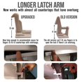 thumbnail image 3 of Cabinet Locks Child Safety | Baby Safety Cabinet Locks with Screws | Baby Proof Drawer Locks - Pack of 12, 3 of 4