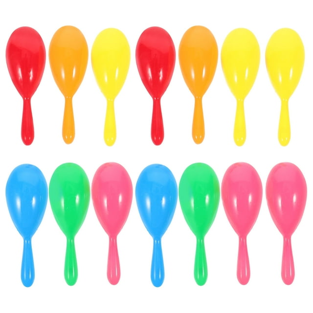 24pcs Mini Maracas For Kids Plastic Maracas Educational Toy Plastic Maraca Shakers