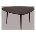 thumbnail image 3 of Rugsotic Carpets Eco-Friendly Handmade Dark Walnut Modern Drop Shaped 3' Wood Coffee Table, 3 of 7