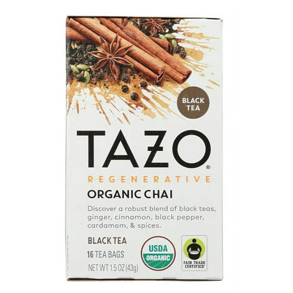 TAZO Tea Bag Regenerative Organic Chai 16 Count Box