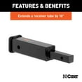 thumbnail image 3 of CURT 45790 Trailer Hitch Receiver Adapter, 1-1/4 to 2-Inch, 10-In Extension, 350 lbs, 3 of 3