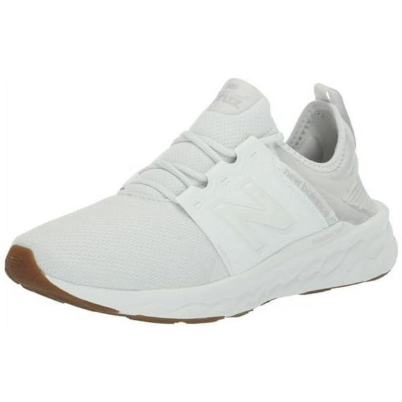 New Balance Men's Fresh Foam X Cruz V3 Running Shoe, White/White/Gum 020, 11