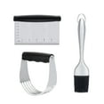 thumbnail image 1 of SHISUYAN 3PCS Stainless Steel Pastry Cutter Dough Blender BBQ Brush Set for Kitchen Home Restaurant, 1 of 9