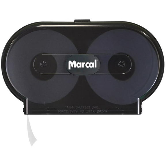 Vondrehle HDJRT1 Plastic Mounted Twin Jumbo Roll Tissue Dispencer