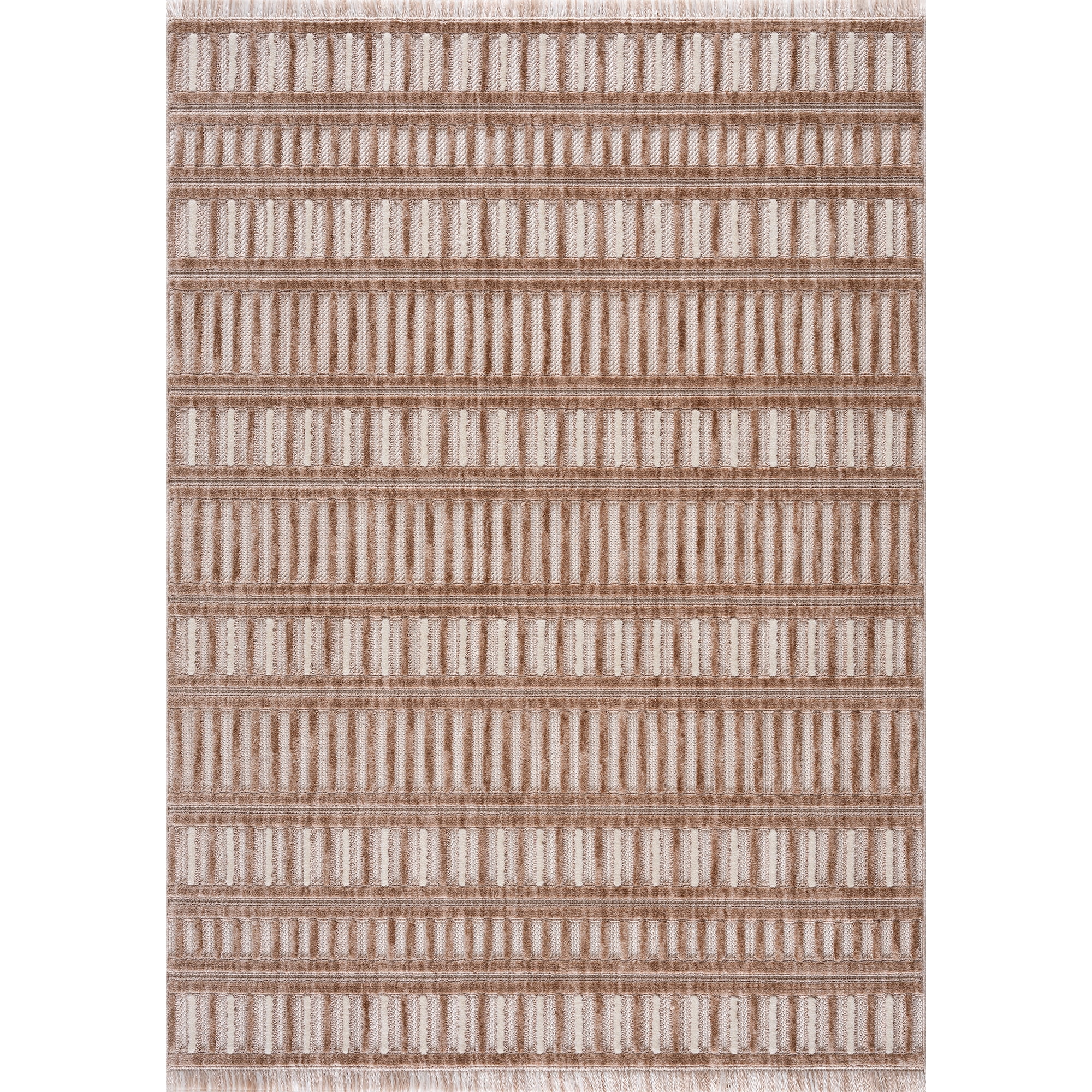 United Weavers Keya Naaz Modern Geometric Accent Rug, Brown, 1'10" x 3'