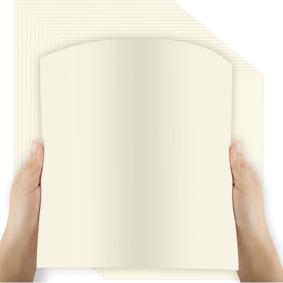 200 Sheets Cardstock,8.5 x 11 Inches Kraft Cardstock,Thick Paper Card Stock 92lb/250gsm,Printer Paper for Invitations Menus Crafts DIY Cards Projects(Cream)