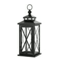 thumbnail image 4 of SAFAVIEH Lirio Black Metal Outdoor Candle Holder, Set of 2, 4 of 6